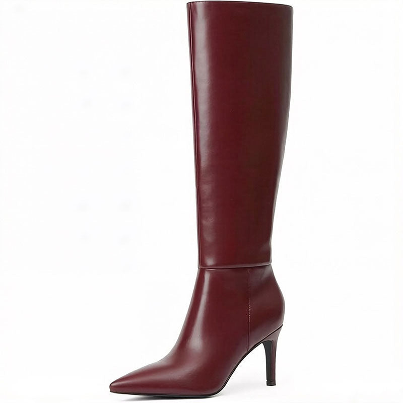 Women's Pointed-Toe Stiletto Knee-High Boots
