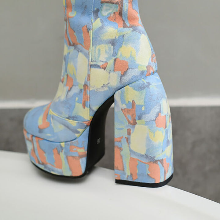 Women's Chunky Platform Knee-High Boots