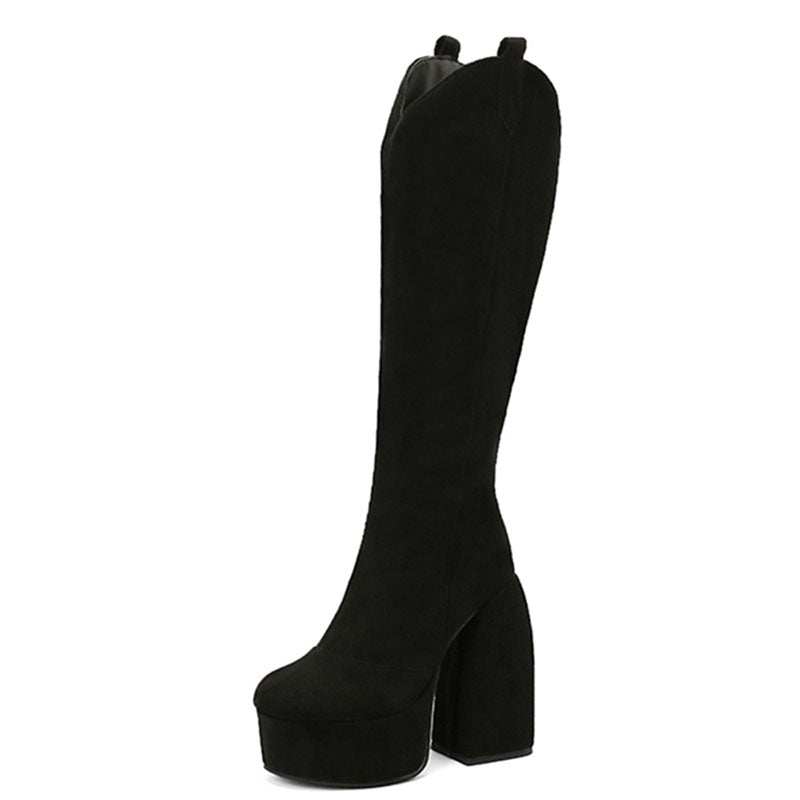 Women's Chunky Platform Knee-High Boots