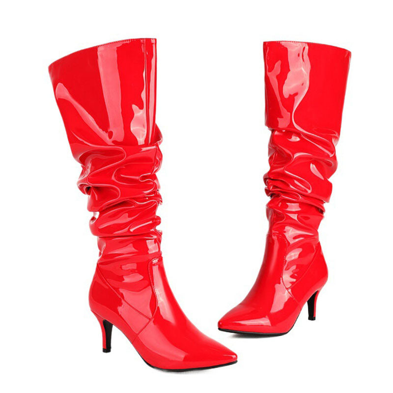Women’s Slouchy Stiletto Knee-High Boots
