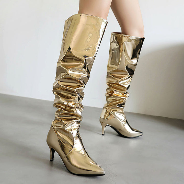 Women’s Slouchy Stiletto Knee-High Boots