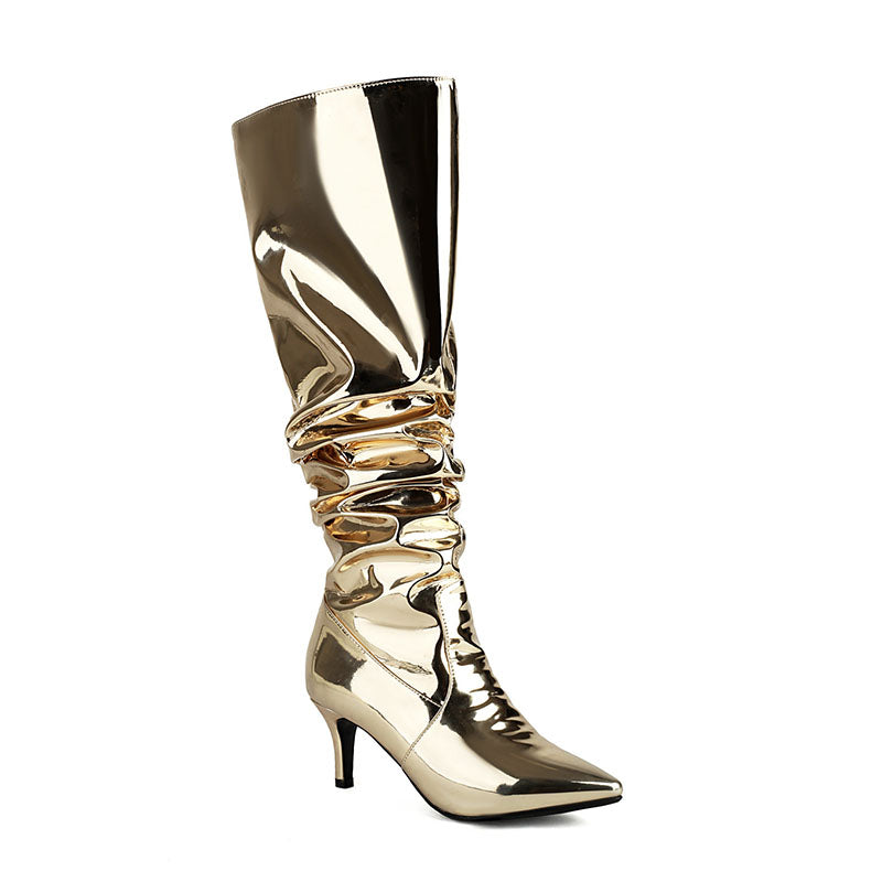 Women’s Slouchy Stiletto Knee-High Boots