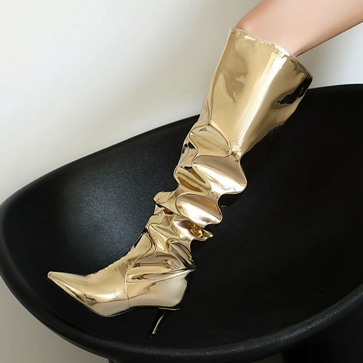 Women’s Slouchy Stiletto Knee-High Boots