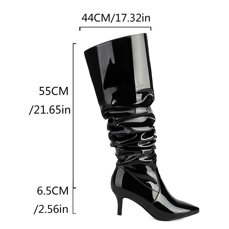 Women’s Slouchy Stiletto Knee-High Boots