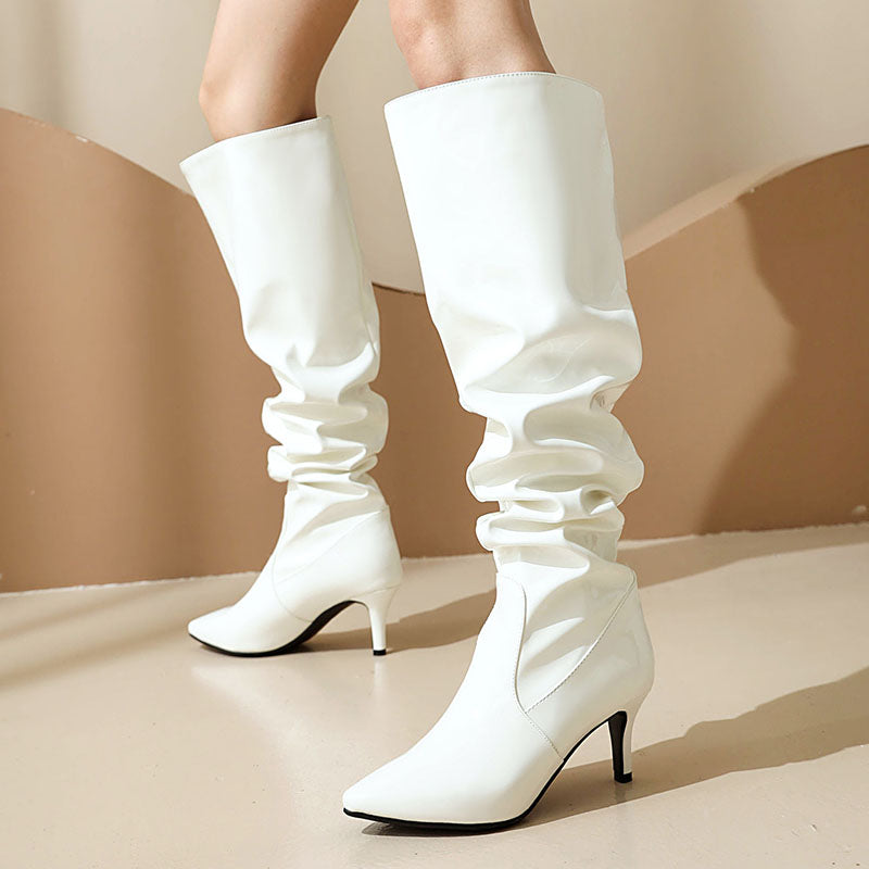Women’s Slouchy Stiletto Knee-High Boots
