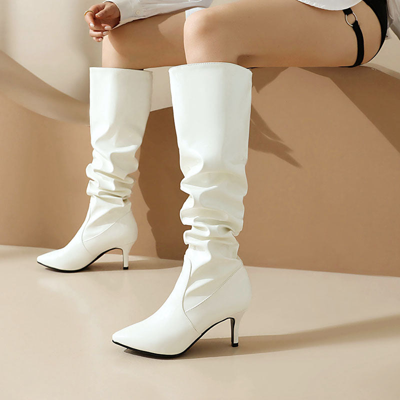 Women’s Slouchy Stiletto Knee-High Boots