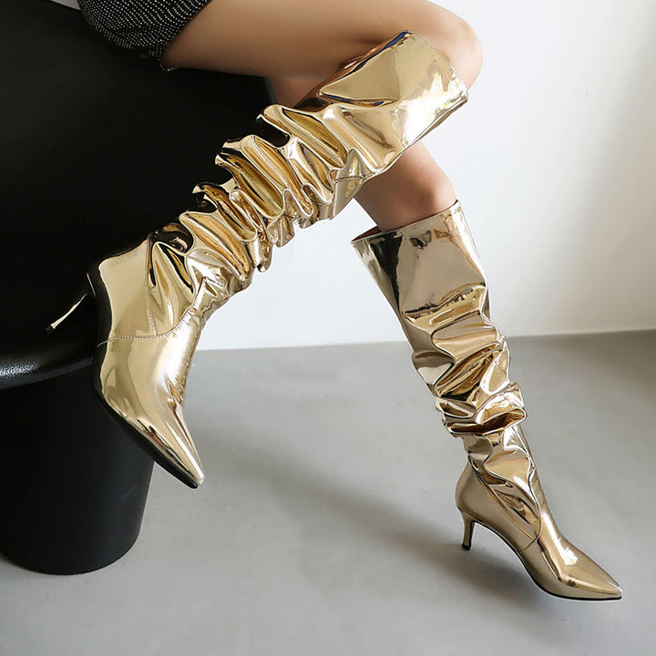 Women’s Slouchy Stiletto Knee-High Boots