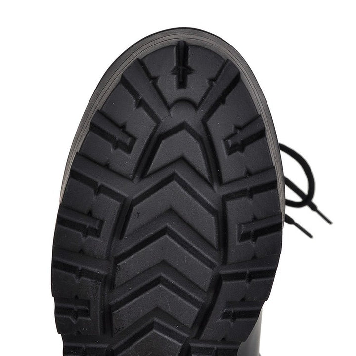 Women’s Lace-Up Platform Block Heel Boots