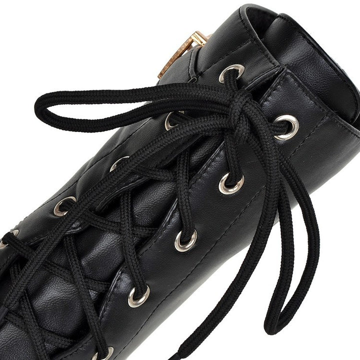Women’s Lace-Up Platform Block Heel Boots