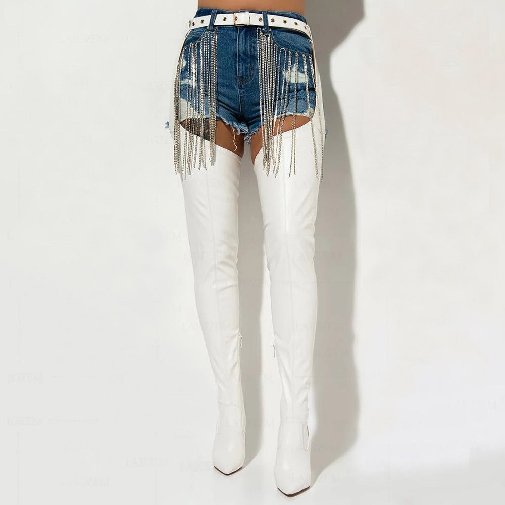 Women’s Waist-Belt Thigh-High Boots