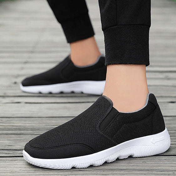 Women's flat slip on sneakers comfy walking slip resistant