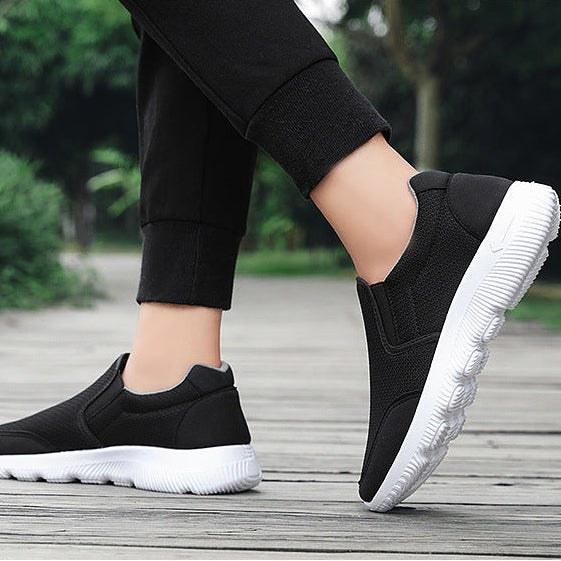 Women's flat slip on sneakers comfy walking slip resistant