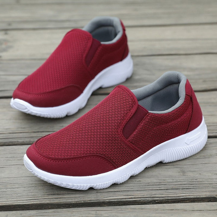 Women's flat slip on sneakers comfy walking slip resistant