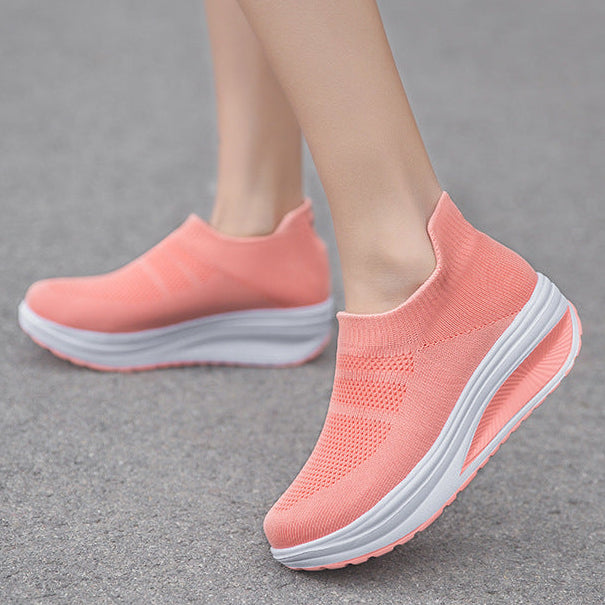 Women's summer mesh breathable lightweight slip on sneakers