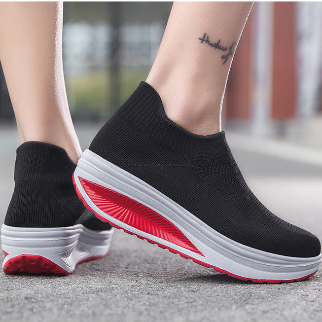 Women's summer mesh breathable lightweight slip on sneakers