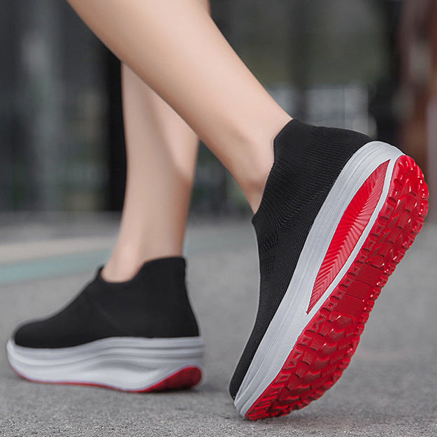 Women's summer mesh breathable lightweight slip on sneakers