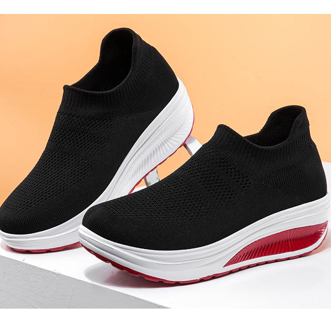 Women's summer mesh breathable lightweight slip on sneakers