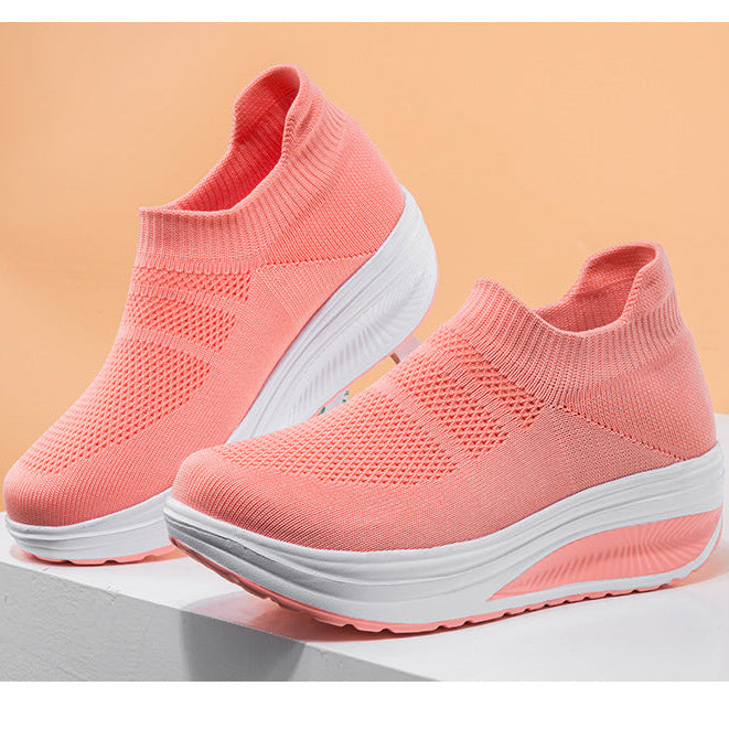 Women's summer mesh breathable lightweight slip on sneakers