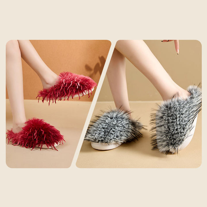 Women’s Shaggy Faux Fur Mule Slippers