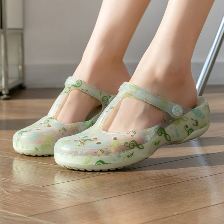 Women’s Jelly Water Shoes – Cute Closed Toe Beach Shoes