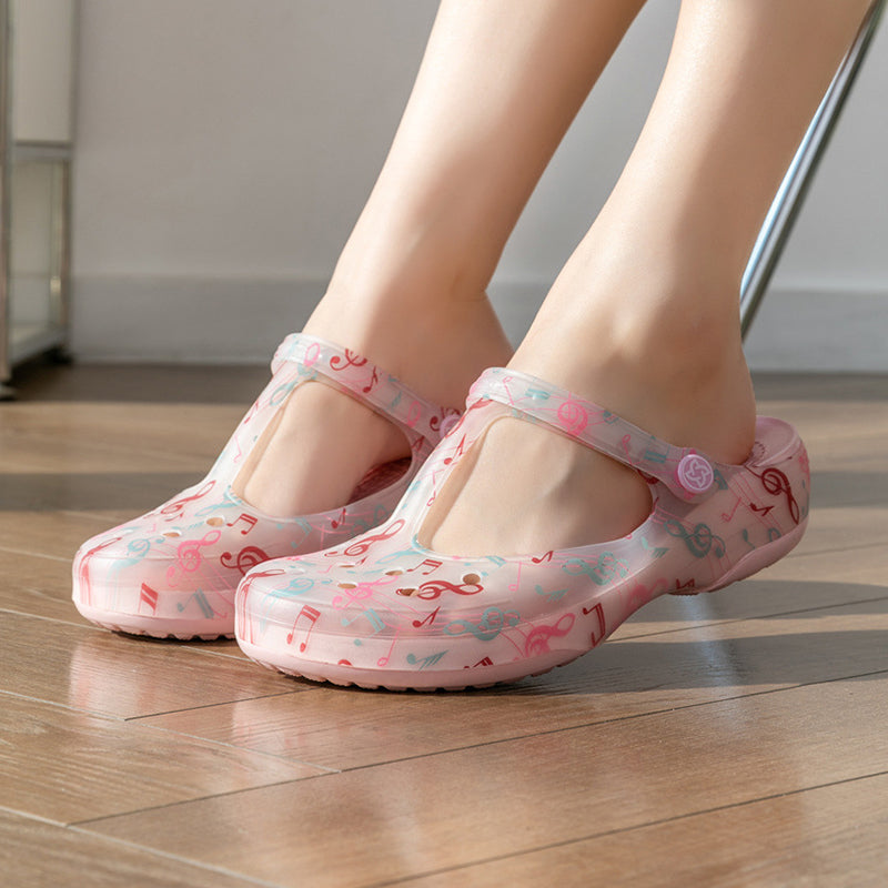 Women’s Jelly Water Shoes – Cute Closed Toe Beach Shoes