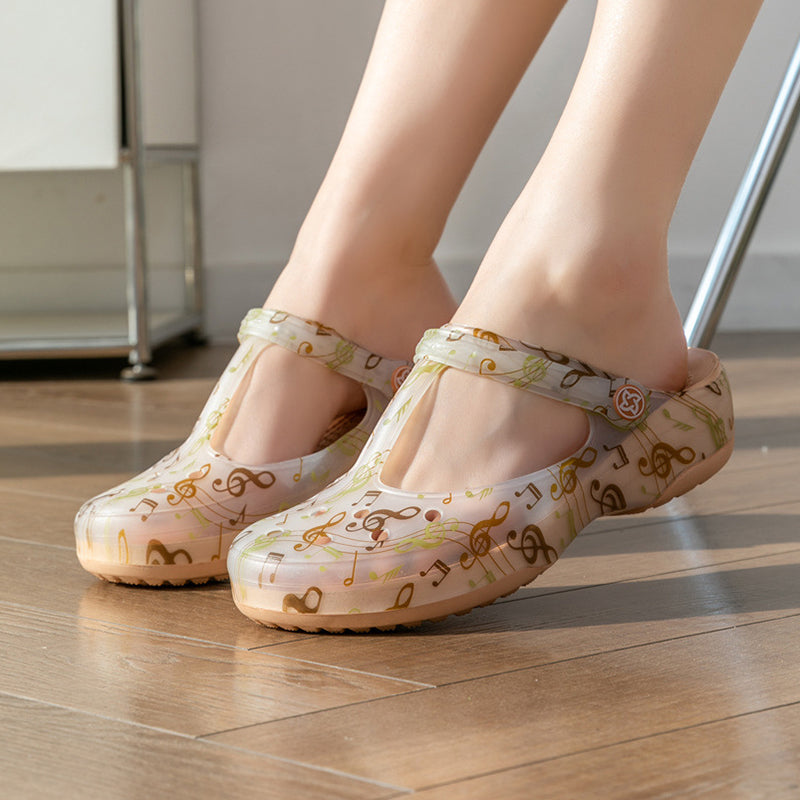 Women’s Jelly Water Shoes – Cute Closed Toe Beach Shoes