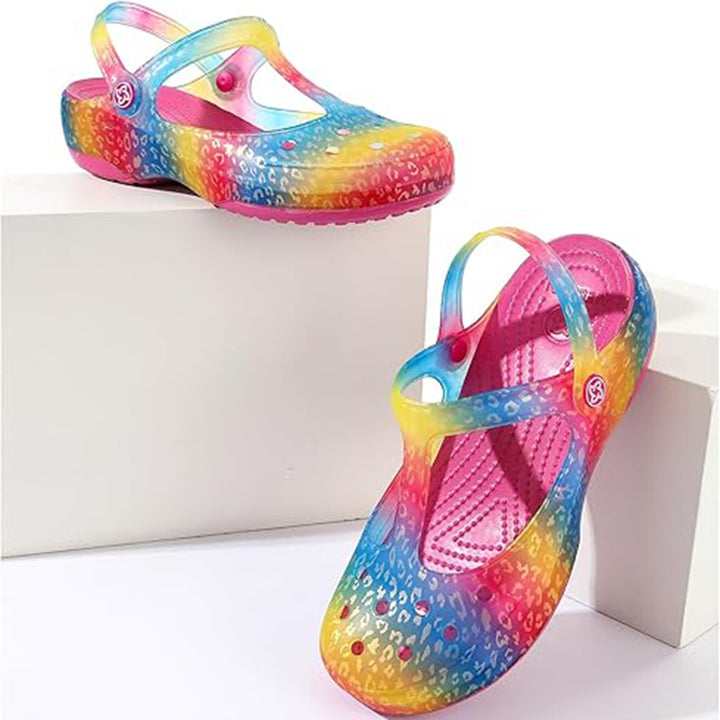 multicolor Women's jelly water shoes indoor & outdoors