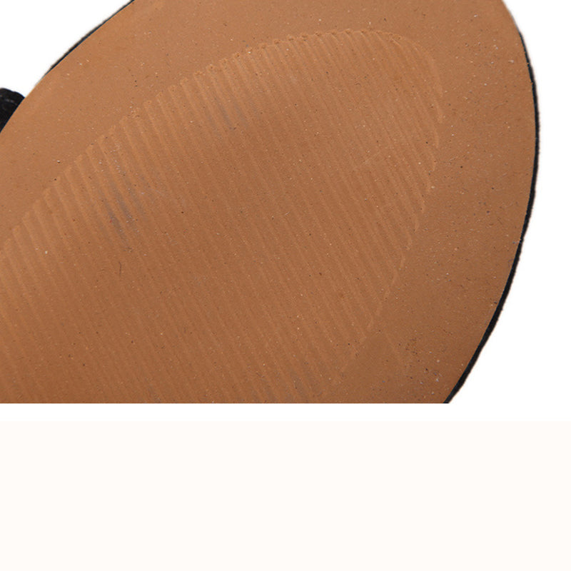 brown Women's knee high tie-up gladiator sandals