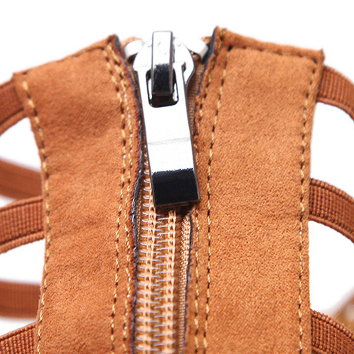 brown Women's knee high tie-up gladiator sandals