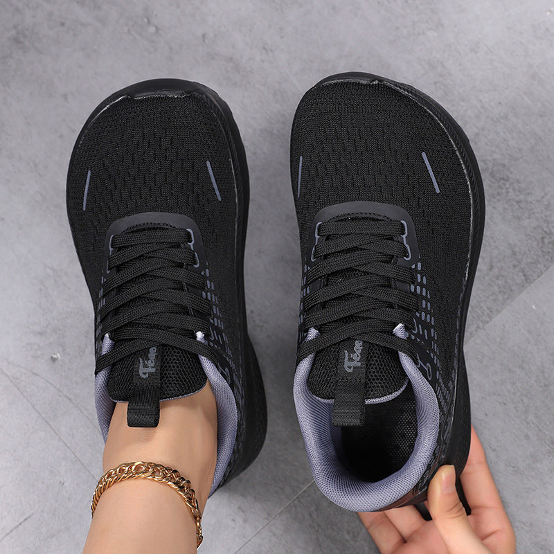 Breathable Knitted Mesh Wide Toe Tennis Shoes for Women – Lightweight Sneakers for Casual & Active Wear