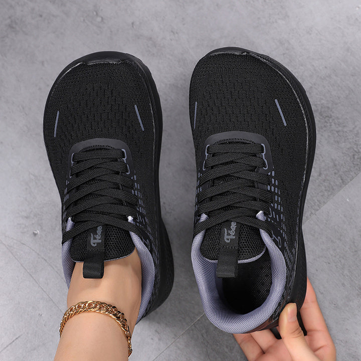Breathable Knitted Mesh Wide Toe Tennis Shoes for Women – Lightweight Sneakers for Casual & Active Wear