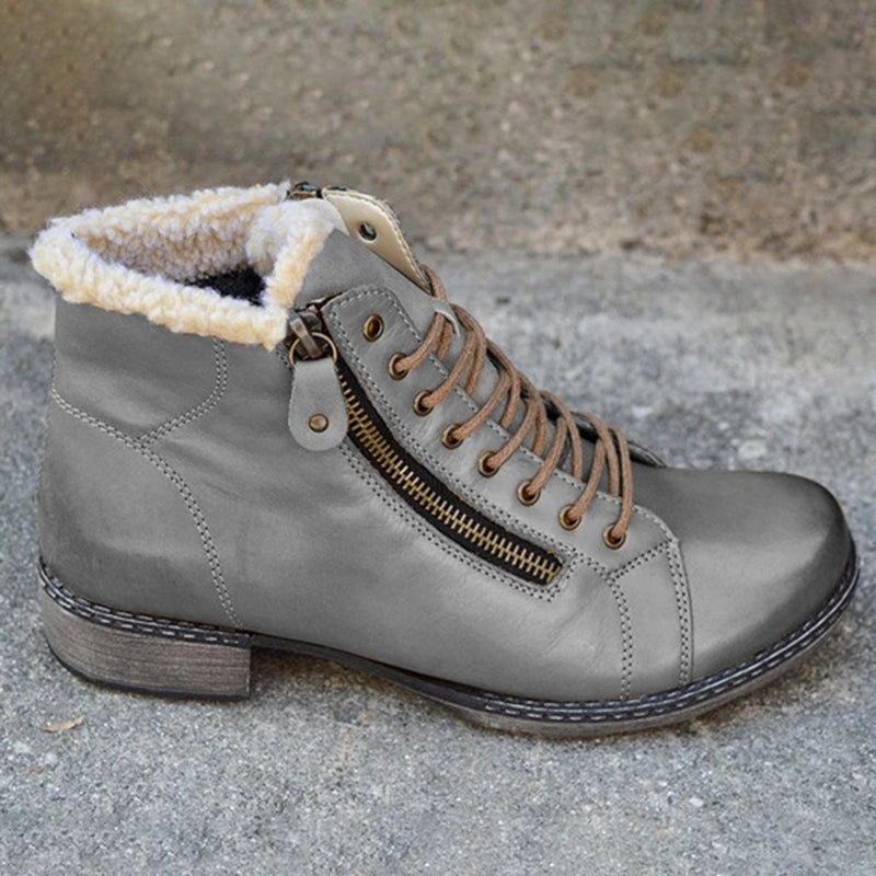 Women's lace-up snow boots | Fur lining boots 5 colors