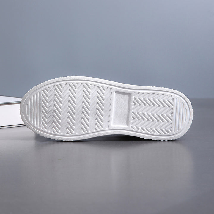 rose Women's metallic lace-up platform sneakers