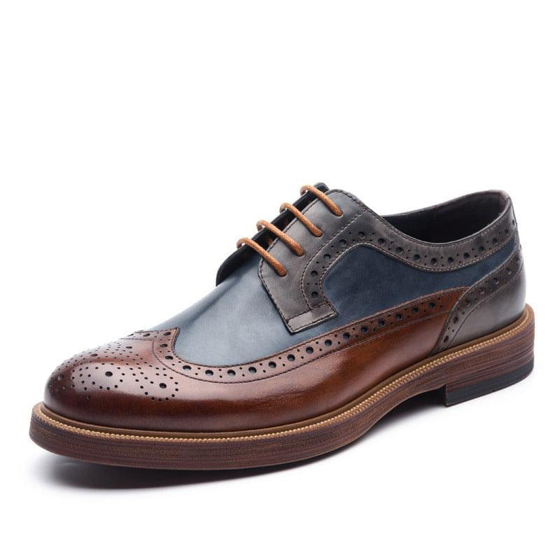 Men's wingtip brogue oxfords Lace-up formal business dress shoes loafers