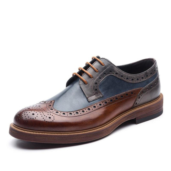 Men's wingtip brogue oxfords Lace-up formal business dress shoes loafers