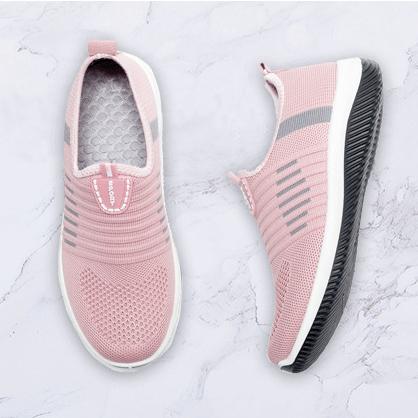 Women's fly knit summer breathable slip on sneakers