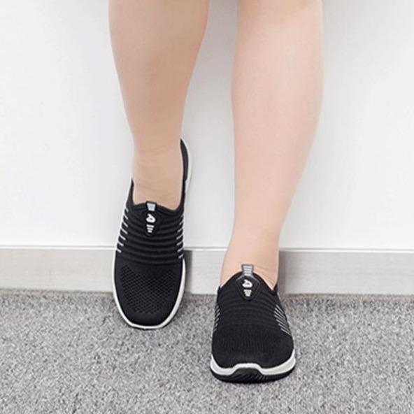 Women's fly knit summer breathable slip on sneakers