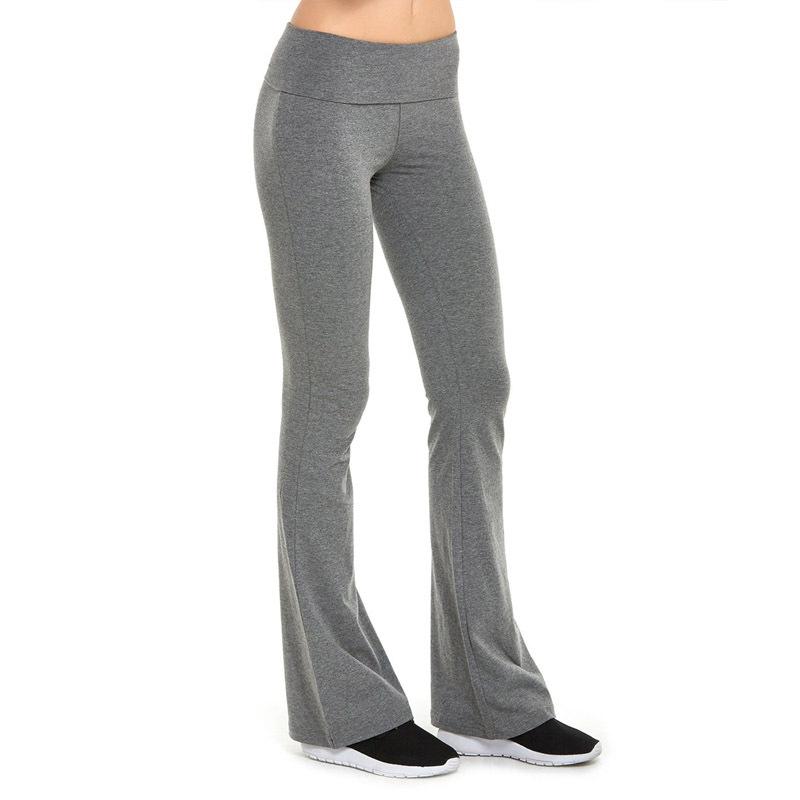 Women's mid rise  bootcut slim fit flare yoga pants