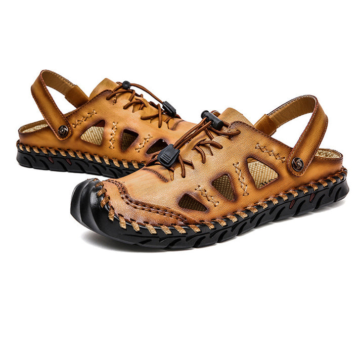 Large Size Handmade Stitching Comfy Sandals For Men