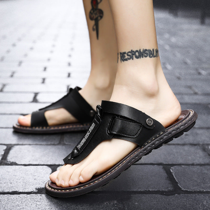 Men Sandals Slip On Fashion Flip Flops - fashionshoeshouse