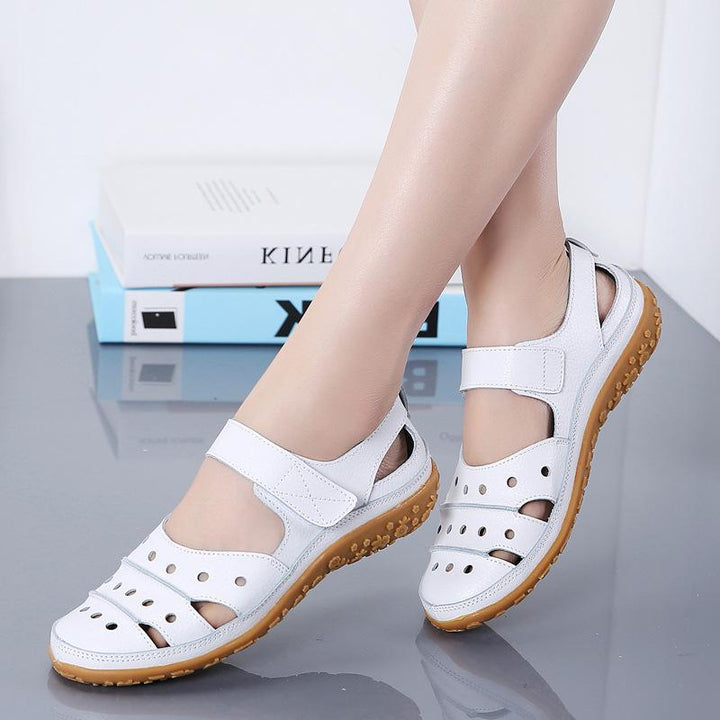Women's closed toe hollow breathable loafers sandals