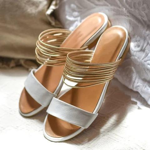 Sequin Open Toe Flat Slides Shiny Sandals For Women - fashionshoeshouse