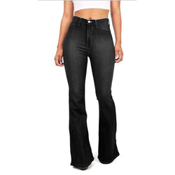 Women's sexy mid rise skinny bootcut jeans