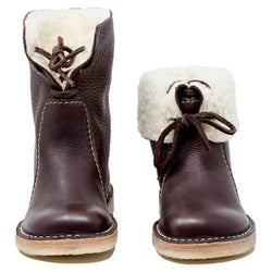 Women's winter warm thick cotton lining lace-up snow boots