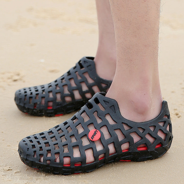 Men Light-weight Comfortable Hole Beach Sandals - fashionshoeshouse