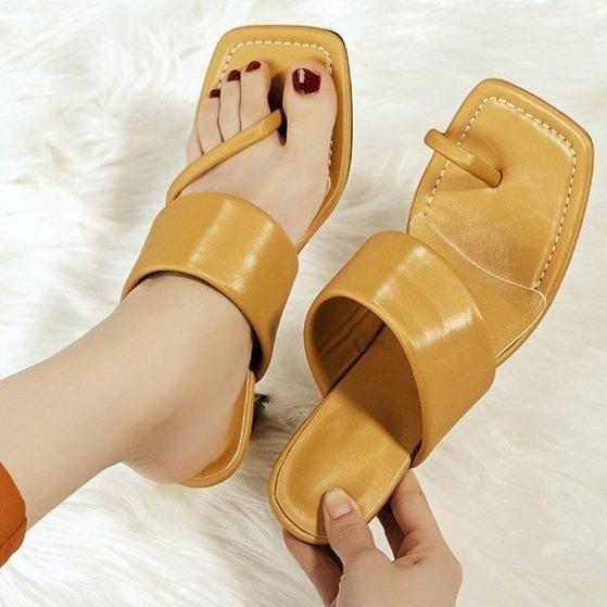 Women's clip toe arch support  slip on high heels