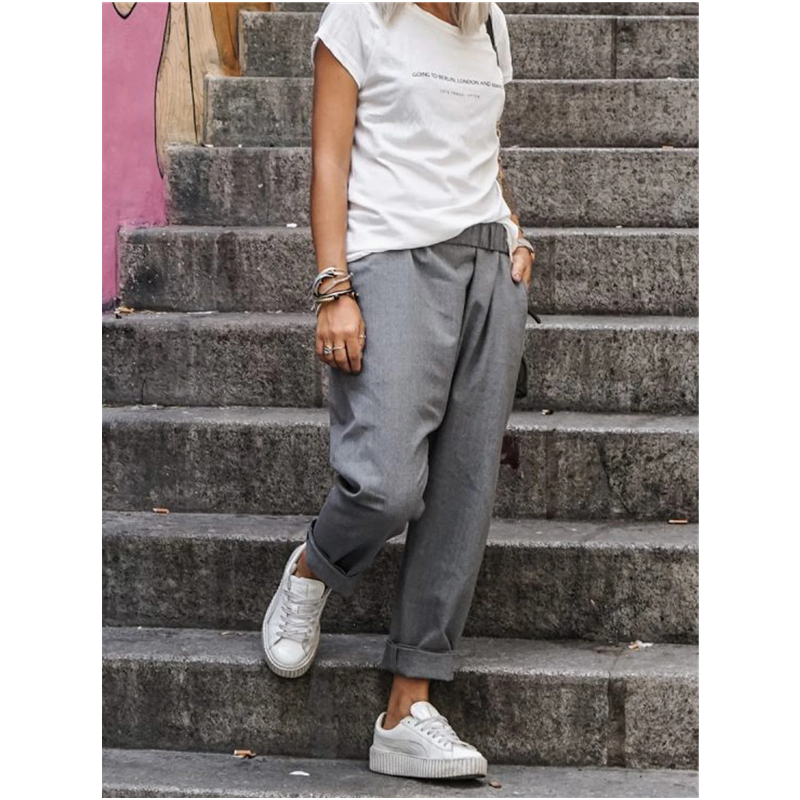 Women's loose baggy harem pants summer casual pants with pockets