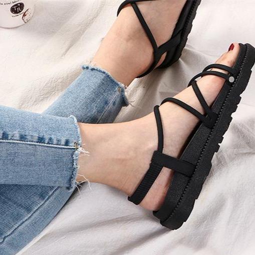 Women's casual platform criss cross sandals