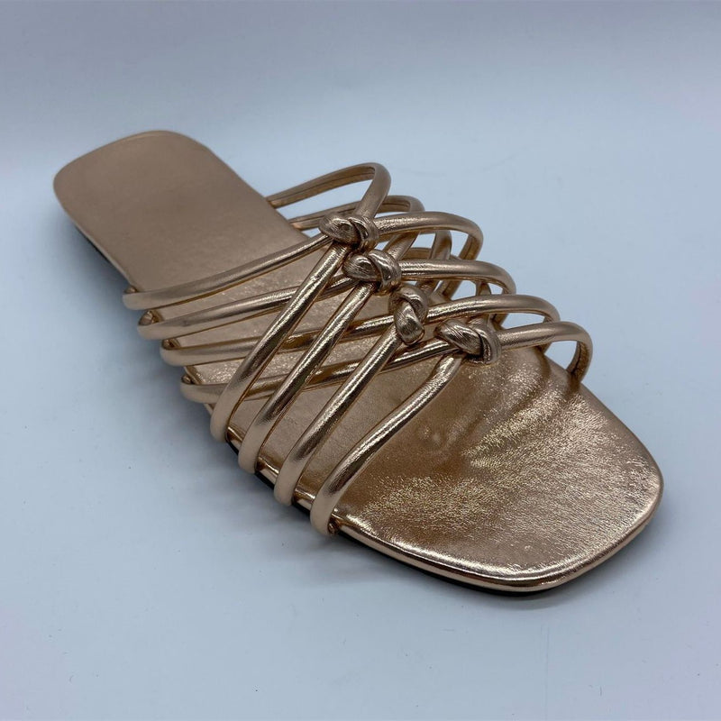 Women's jelly gladiator slide sandals