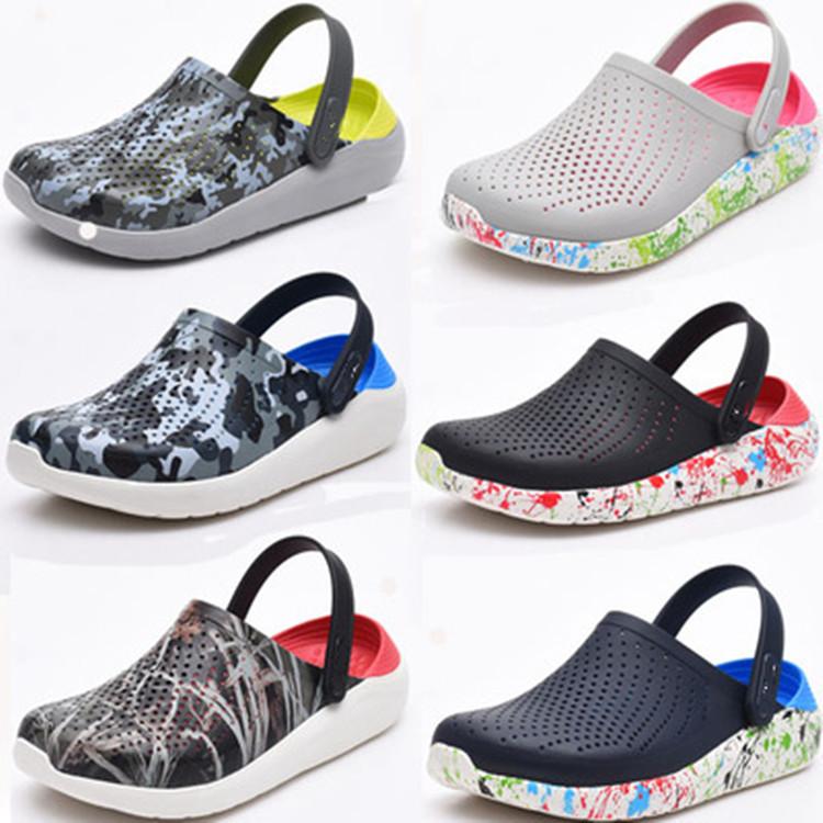 Women's hollow slip on water clogs shoes quick dry beach sandals